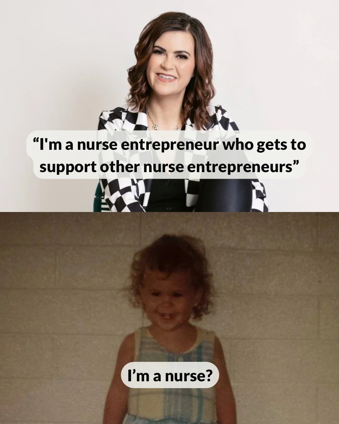 Little me had big feelings, a kind heart, and no clue what entrepreneurship was.
She just knew how to show up, take care of people, and keep going even when things felt heavy.

This version of me runs a business.
But she still leads with empathy.
Sti