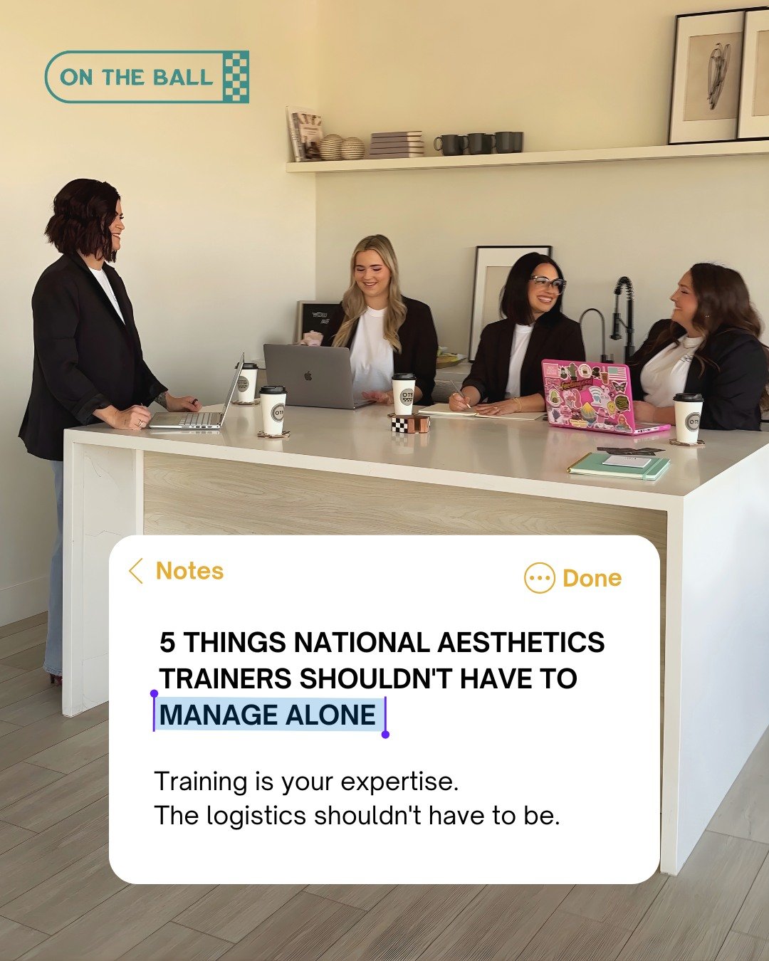 National aesthetics trainers wear a lot of hats.

Teacher.
Mentor.
Travel coordinator.
Scheduler.
Expense manager.

And most of that work happens quietly behind the scenes.

Our Trainer Concierge service was created to support trainers by organizing 