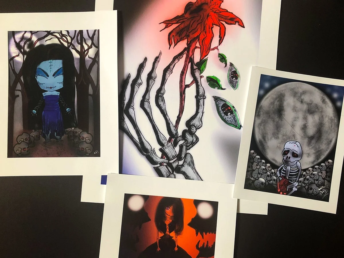 Digital Art Collection | Gothic & Stitched Artwork by Jessica Cabrera