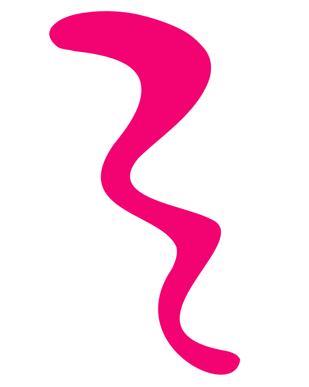 Pink kurvikas, mustalla taustalla.