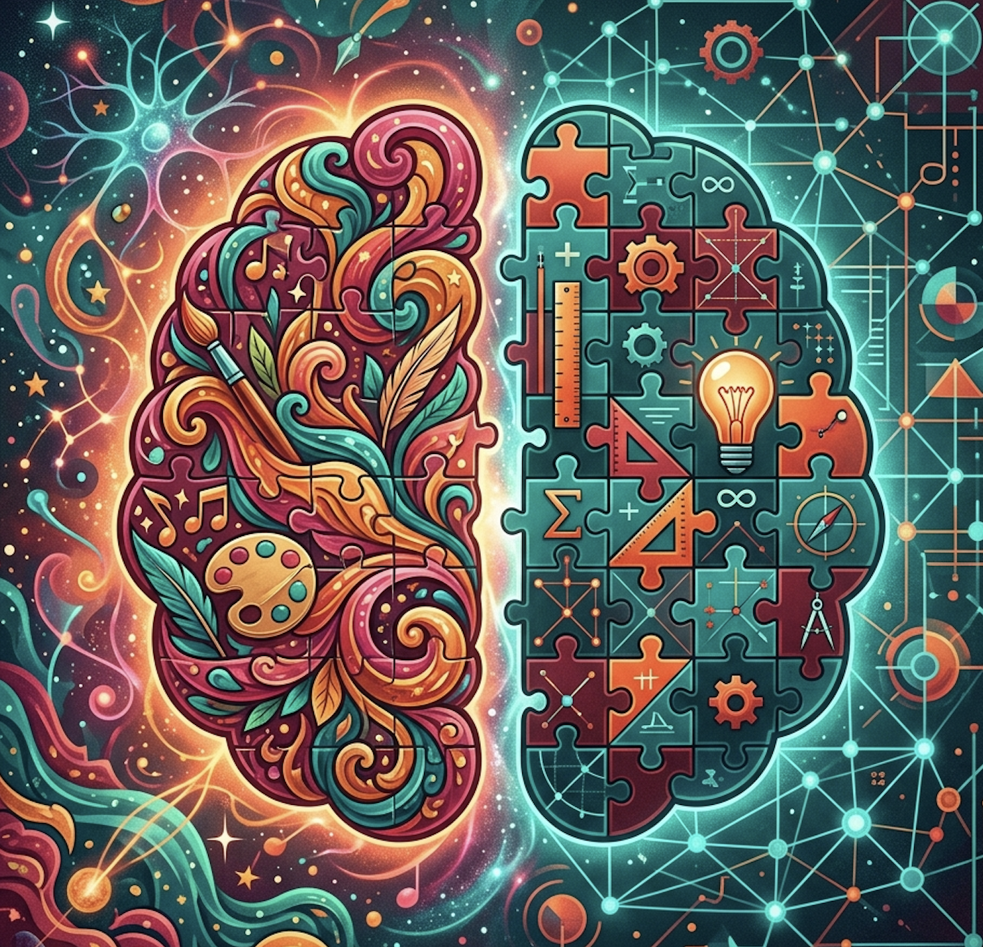 The Neurodivergent Puzzle: A Tale of Two Brains