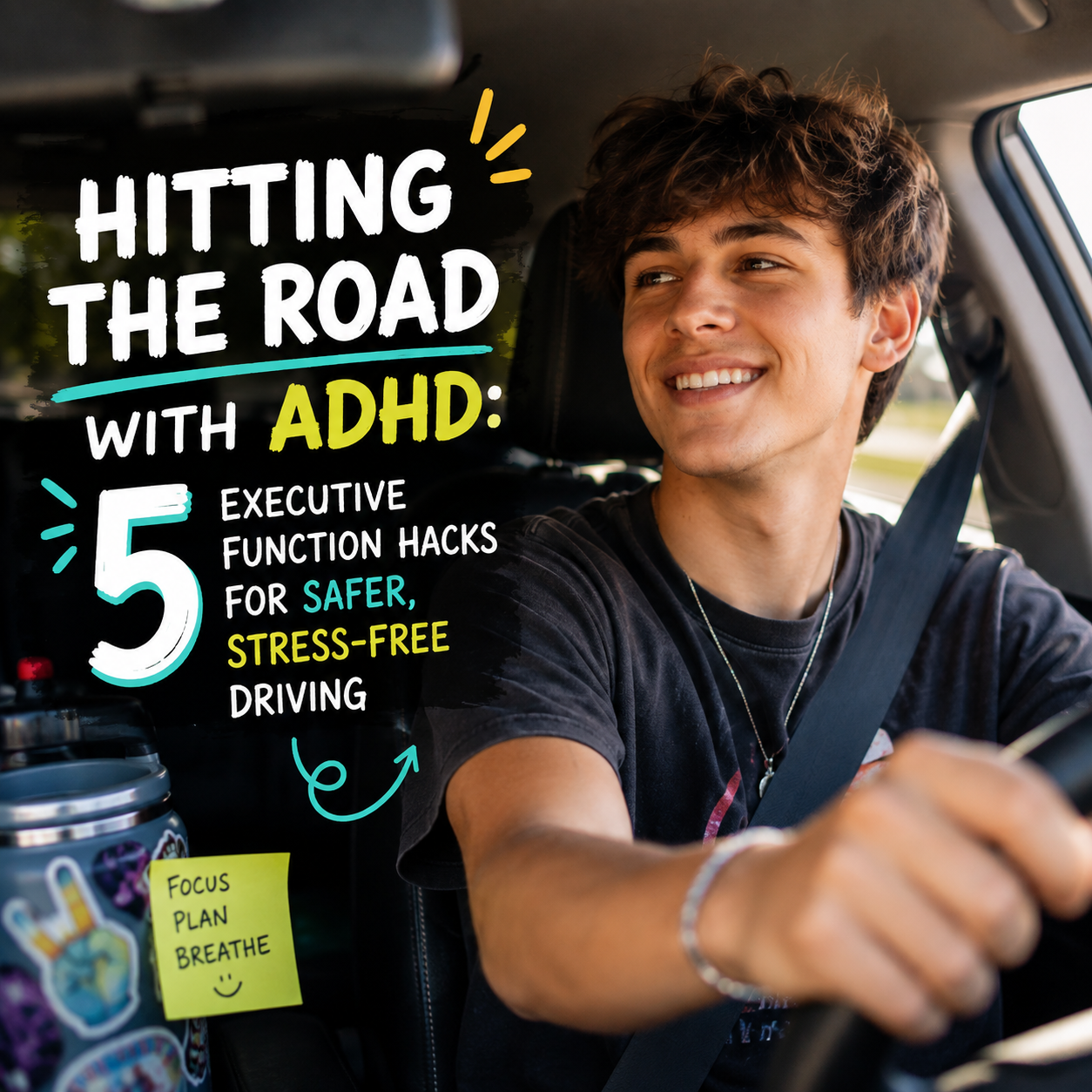Hitting the Road with ADHD: 5 Executive Function Hacks for Safer, Stress-Free Driving