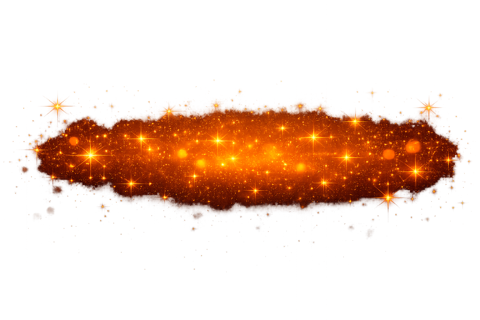 A digital artwork of a city skyline at night with a glowing, star-like desert landscape in the foreground, filled with bright sparkling lights.