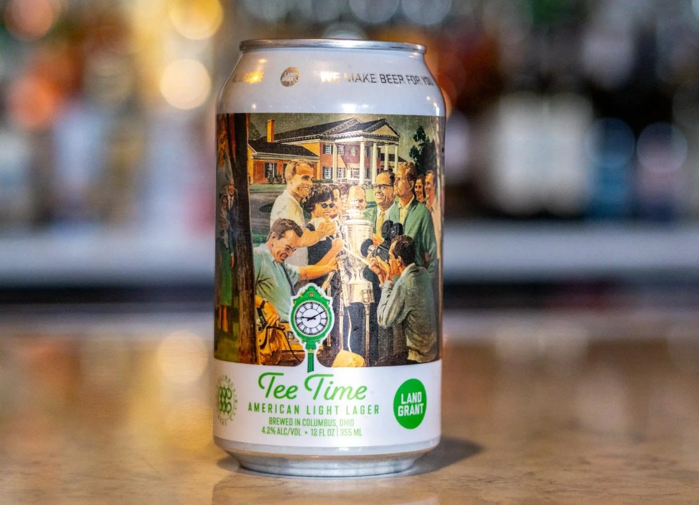 Your next round just got better! 🍻

Say hello to Tee Time&mdash;our exclusive Land-Grant Brewing Company lager, brewed locally and only available at Columbus Country Club!

Cold, crisp, and made for relaxing days at the club!
