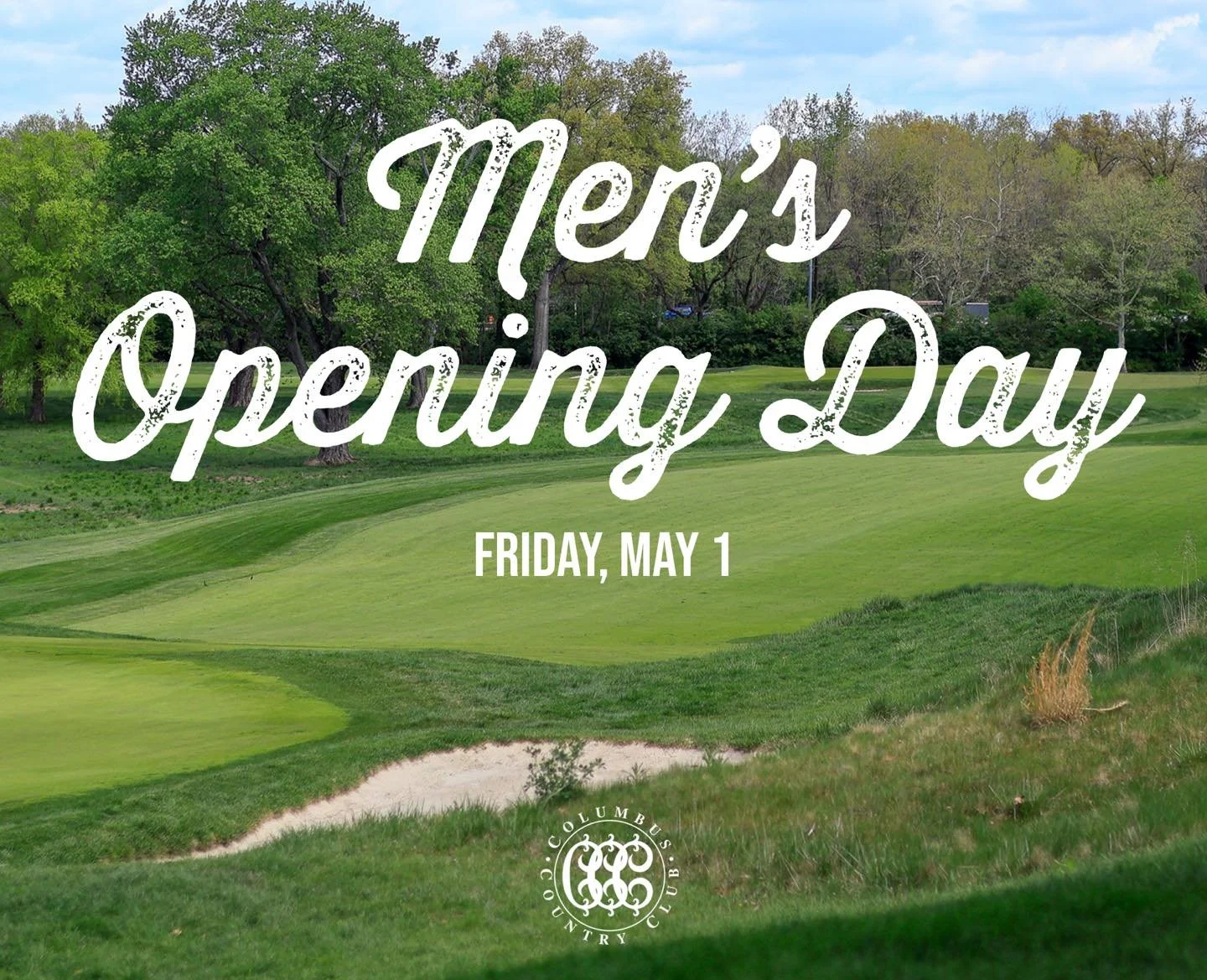 Good luck to all players competing in today&rsquo;s Men&rsquo;s Opening Day. ⛳️

What a great day to kick off the season at Columbus Country Club!
