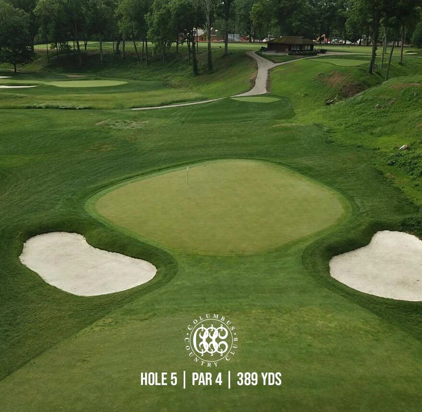 The view on Hole 5 is beautiful, but it can be unforgiving. At 389 yards, even a good drive can leave a long approach to the green. ⛳️ 

#ColumbusCountryClub #GolfSeason #ColumbusGolf #OhioGolf