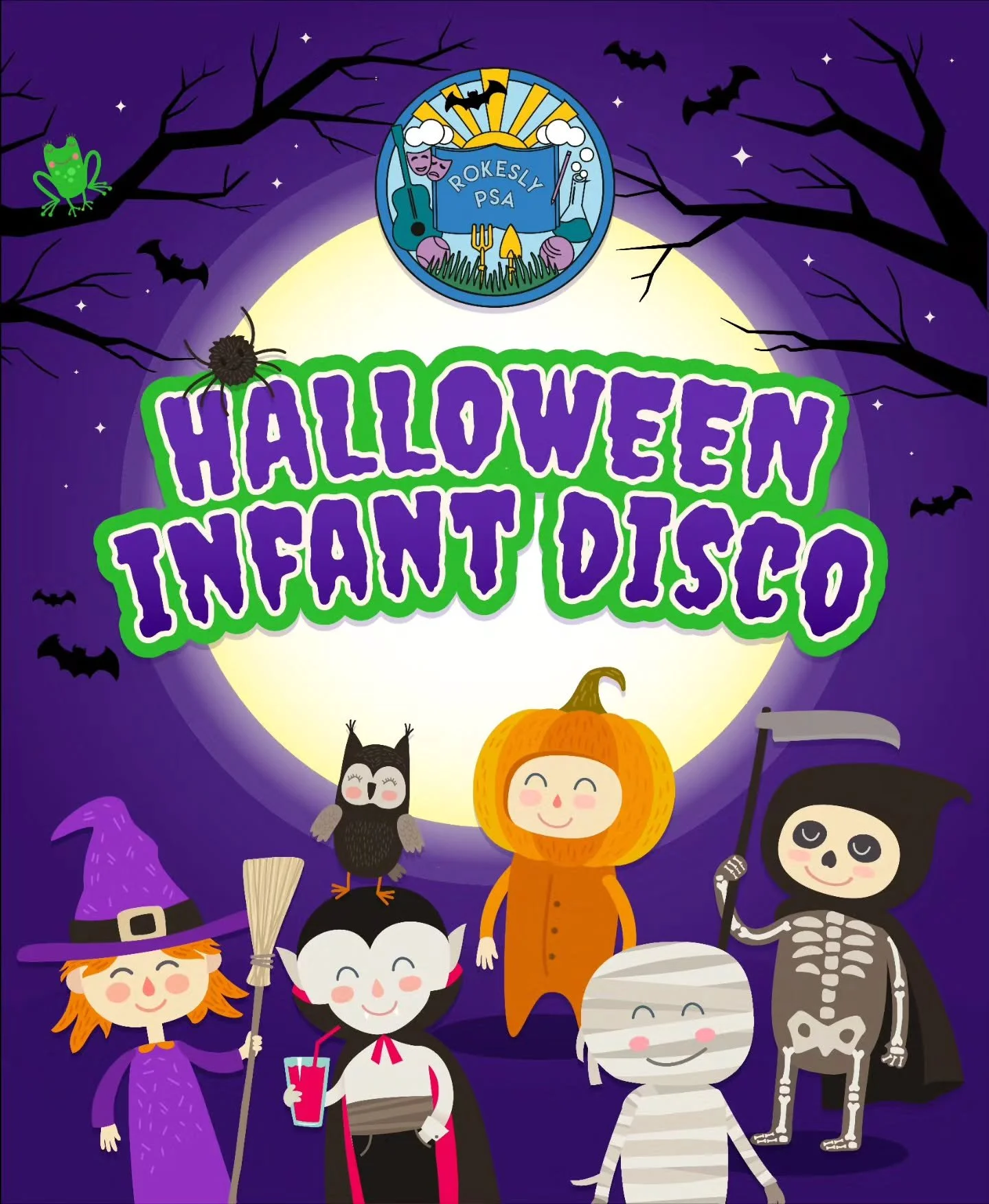 🎃👻 Halloween Infant Disco!

Get ready for an afternoon of spooky fun! The Infant Hall will be transformed with music, lights and plenty of Halloween magic. Dress up in your favourite costume and enjoy dancing, activities and treats!

Session 1 - Nu
