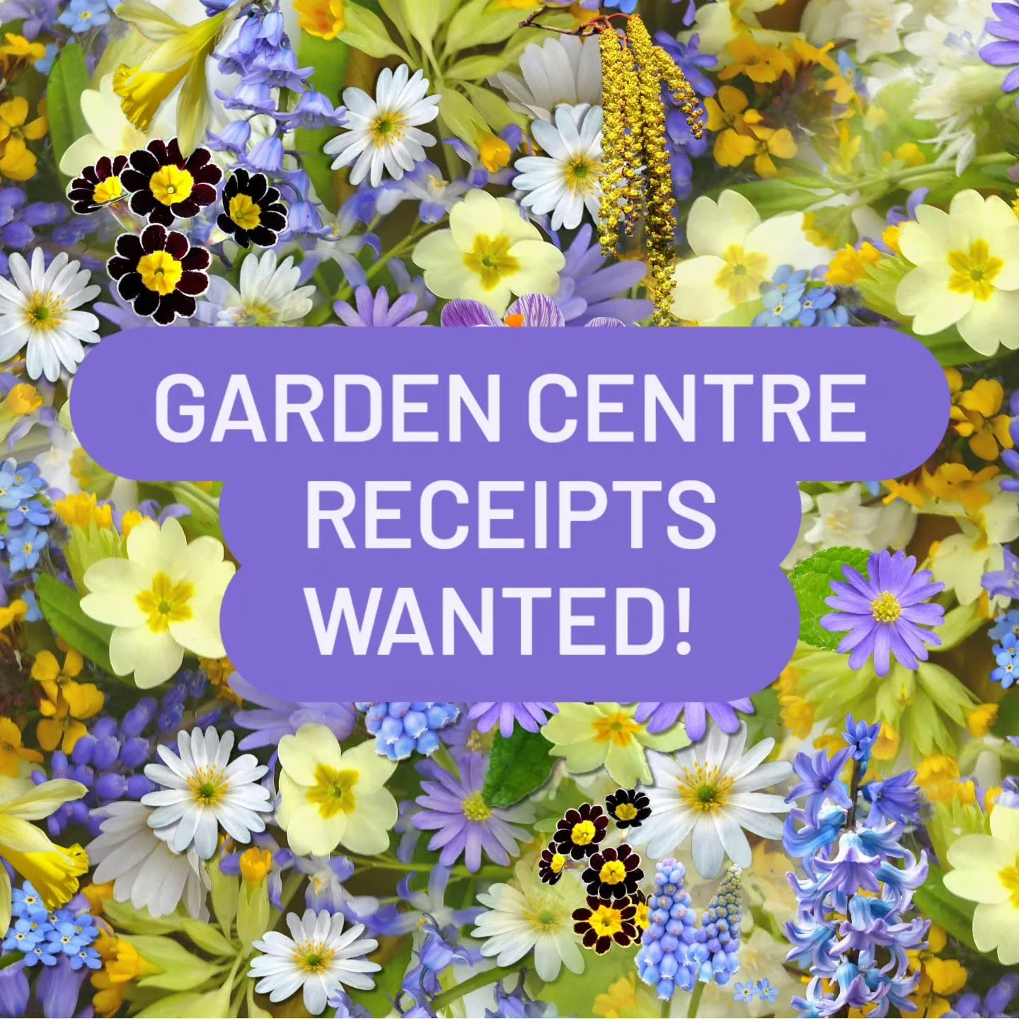 🌺🪴 *With the spring sunshine making an appearance in the forecast this week ☀️ are you heading to the garden centre*?

If you&rsquo;re shopping at *Alexandra Palace Garden Centre* or *Sunshine Garden Centre*, please remember to keep your receipts!
