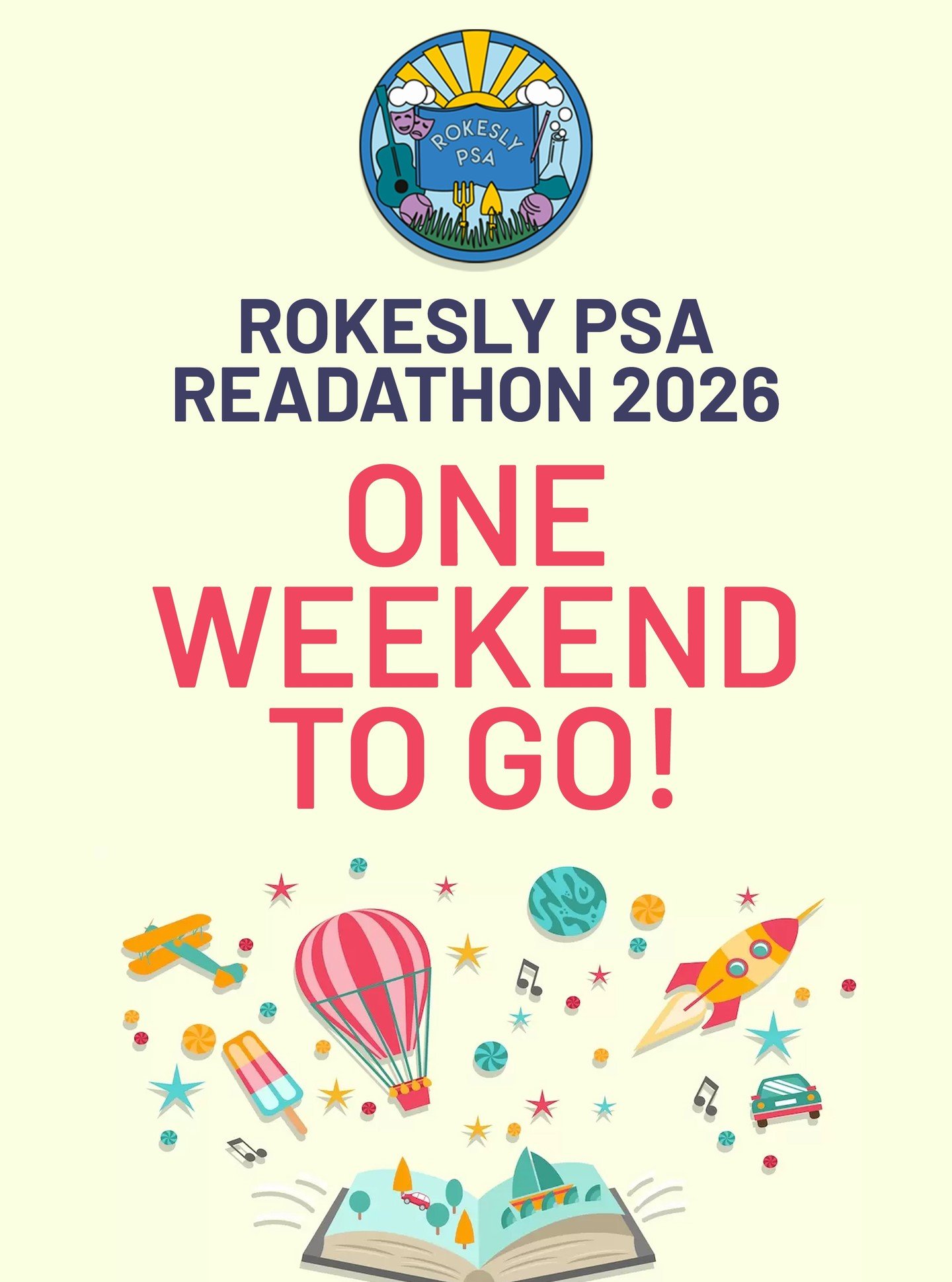 📚✨ Rokesly Readathon &ndash; one weekend to go! ✨📚

Final push, Rokesly readers! There&rsquo;s just one weekend left to squeeze in those extra stories and finish strong 📖

✔️ Keep reading and logging books
✔️ Ask friends &amp; family for sponsorsh
