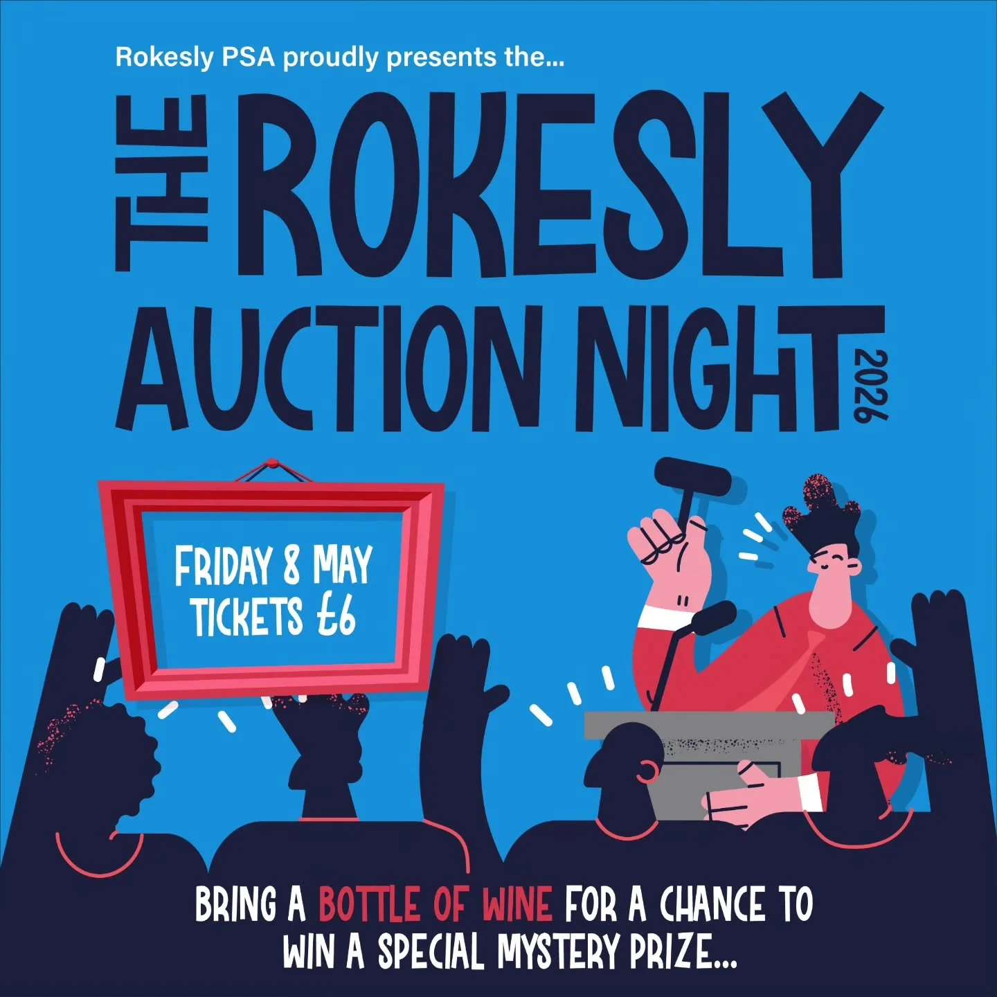 🎉 The Rokesly PSA Auction Night tickets are ON SALE NOW! 🎉

Join us on Friday 8th May for a brilliant evening of fun, drinks, laughter and some amazing auction prizes!

🎟 Tickets are just &pound;6!

We&rsquo;ve got some incredible lots up for grab