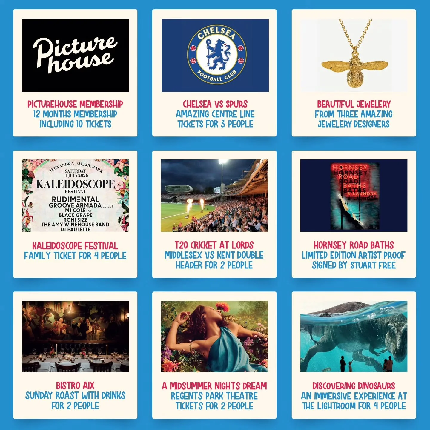 🌟 PSA Auction Night &mdash; Tickets ON SALE!🌟
 
Friday 8th May 7pm - just &pound;6. 

There's something for everyone including Picturehouse Membership, Kaleidoscope Festival, Premiere League Football, Cricket at Lords &amp; The Oval, Regent&rsquo;s