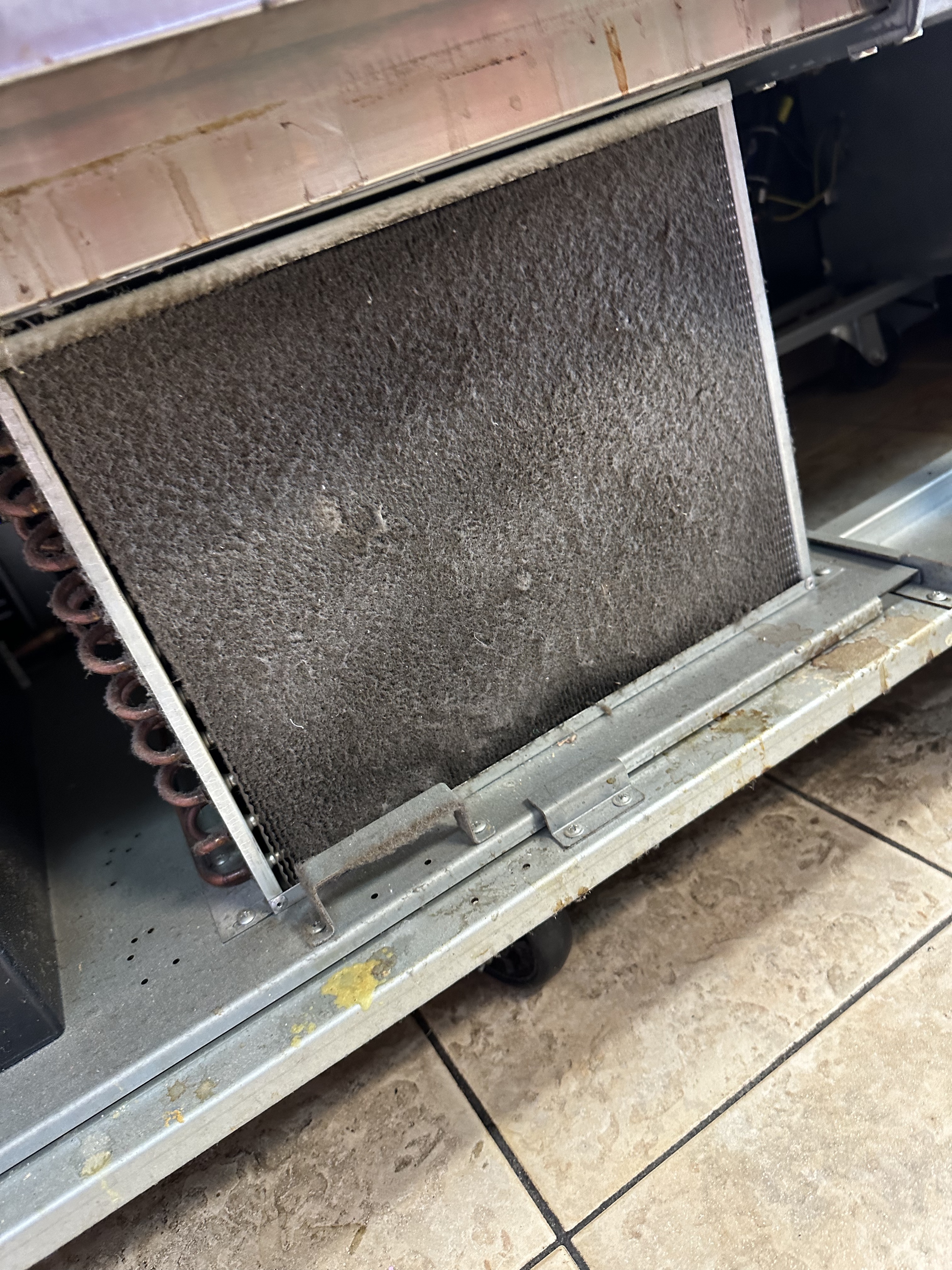 Condenser coil cleaned