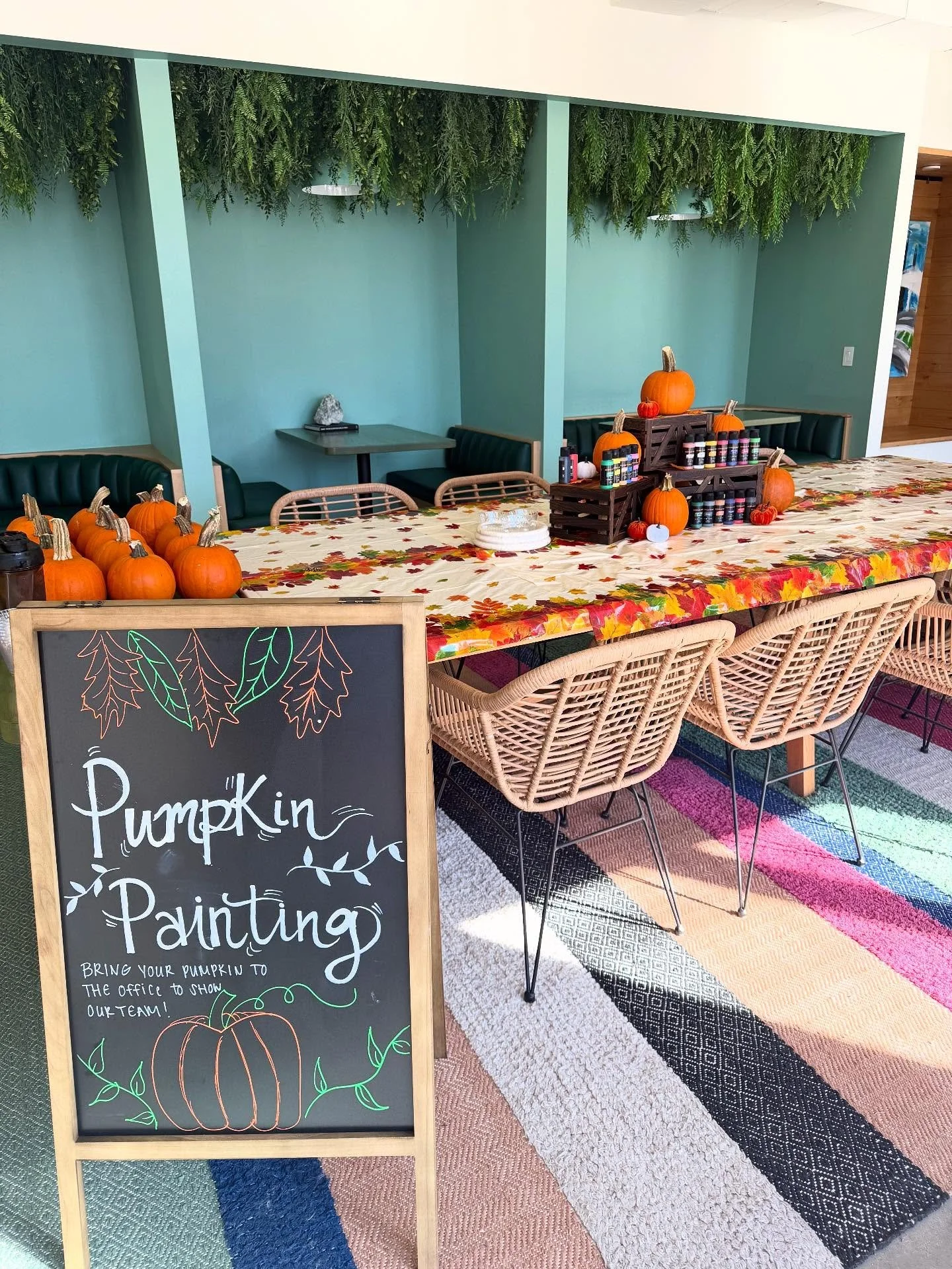 Our Pumpkin Painting station was a success! Thank you to all our amazing residents who joined us for a fun and festive day of creativity and fall vibes 🍂