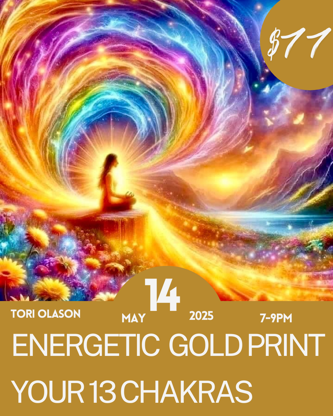 Energetic Gold Print - Your 13 Chakras