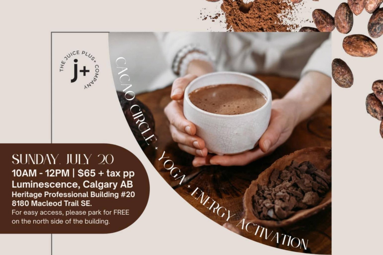 Energize Your Soul: Cacao Circle + Yoga + Energy Activation