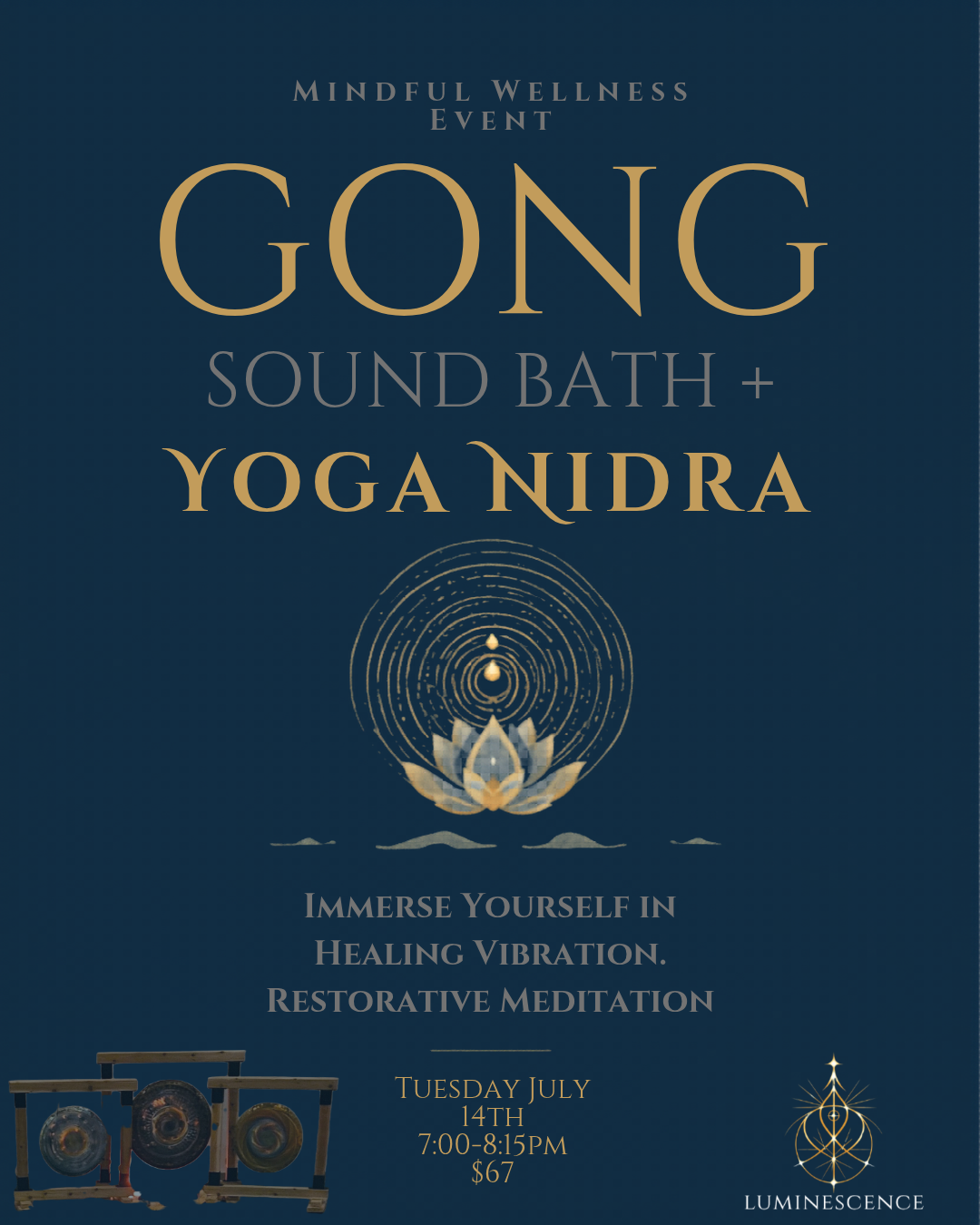 An Evening of Celestial Stillness: Gong Soundbath + Yoga Nidra