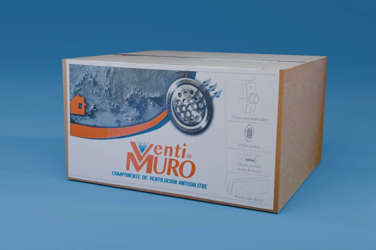 Juego de ceja respirador para cpmponente de ventilación antisalitre