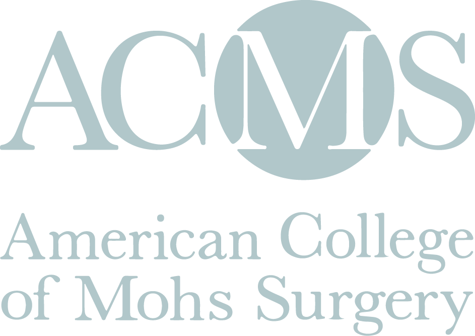 Logo for the American College of Mohs Surgery featuring the acronym ACMS and the full name below.