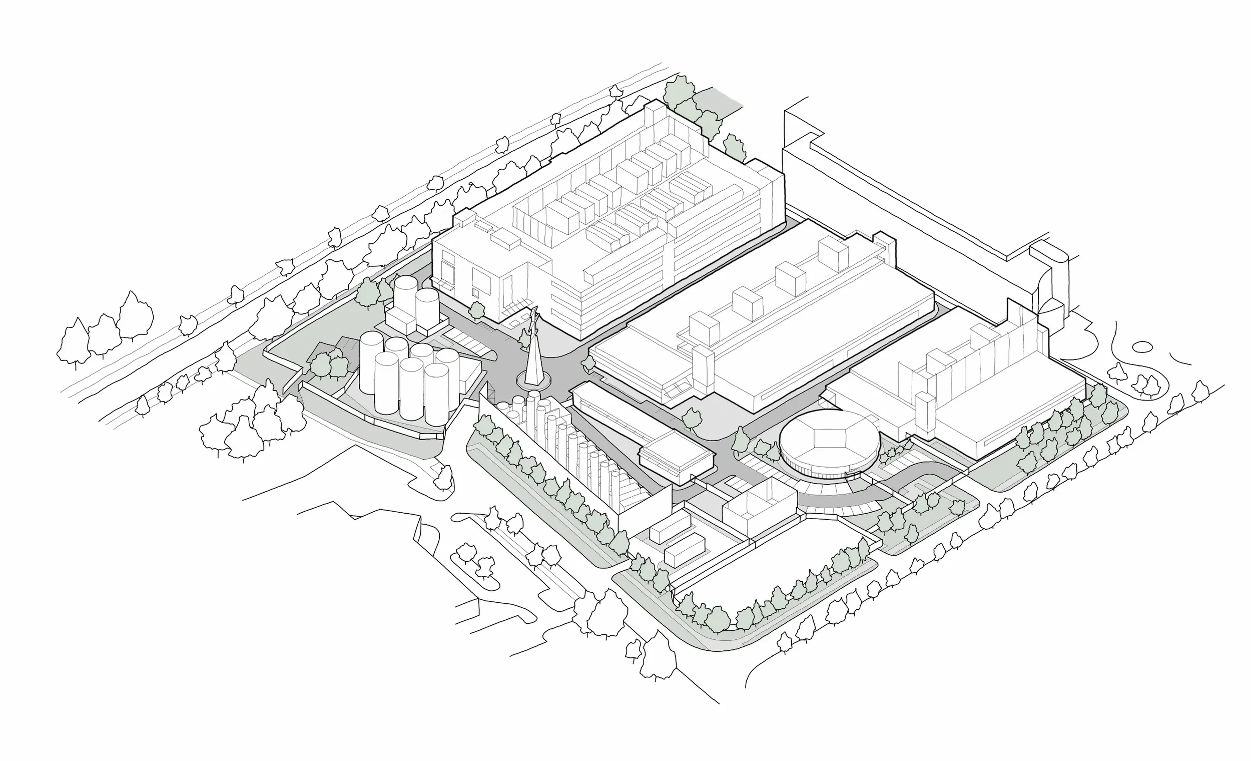 Dublin Data Centre Campus – site masterplan sketch
