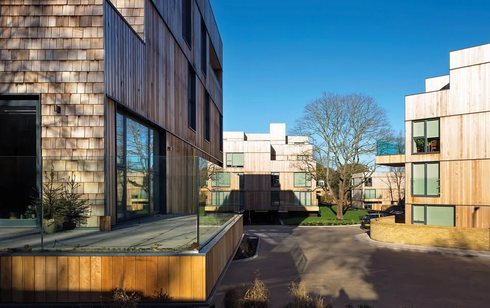 Churchwood Gardens – courtyard and mixed cladding