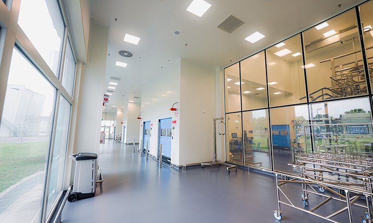 Pfizer API Plant — Milling Building Perimeter Corridor with Natural Light, Singapore