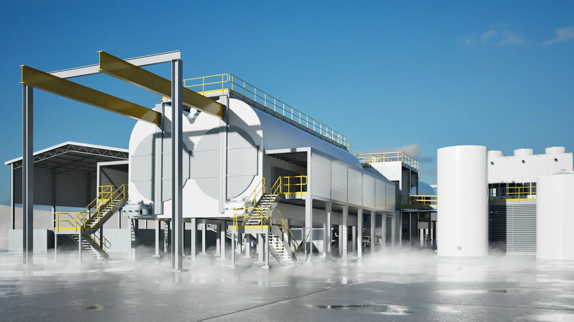 Sedron Varcor facility elevation with condensation