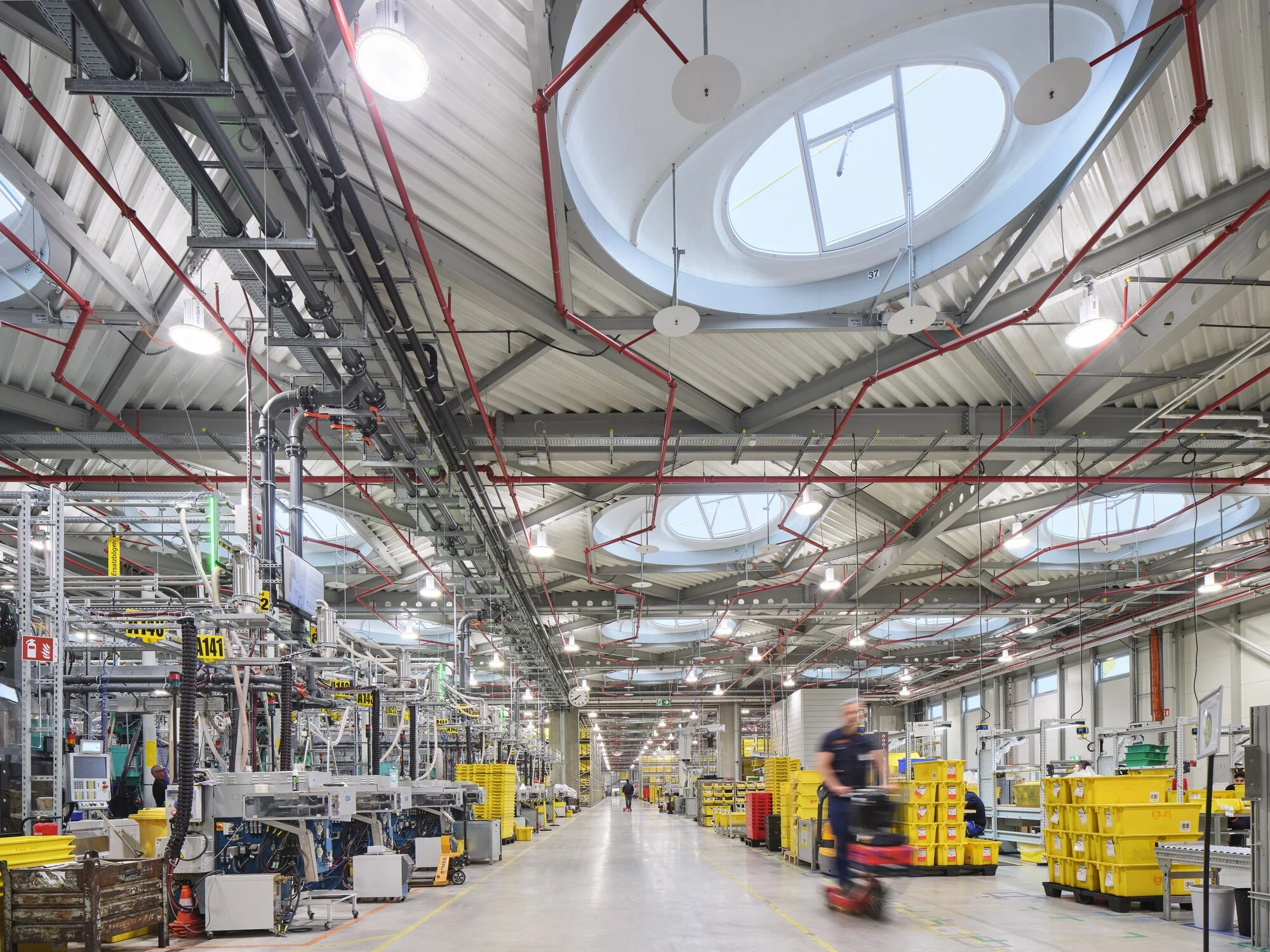 igus Phase 8 Production Floor Roofdomes Daylighting