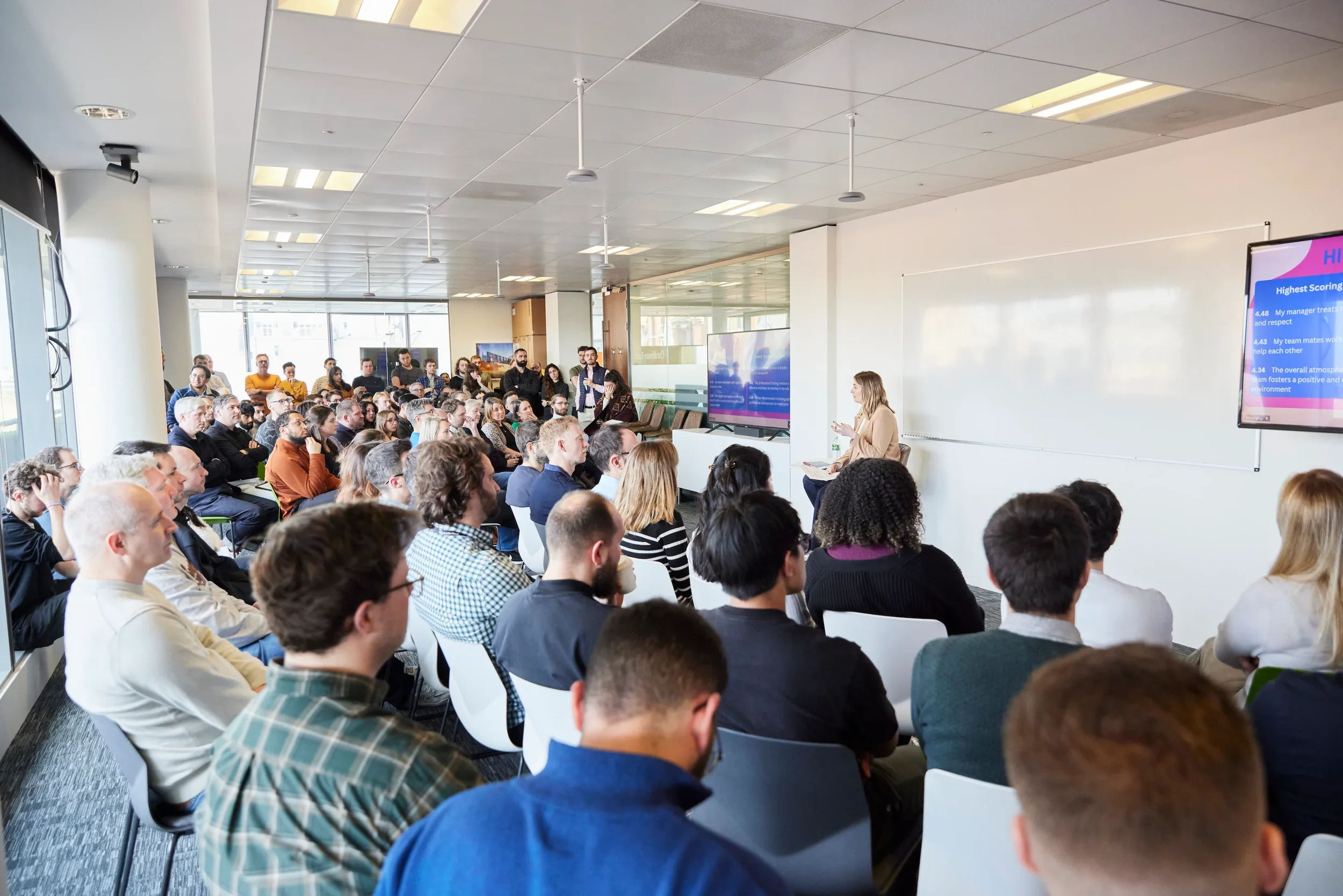 Photo of HR Learning and Development session at Bryden Wood in the London office