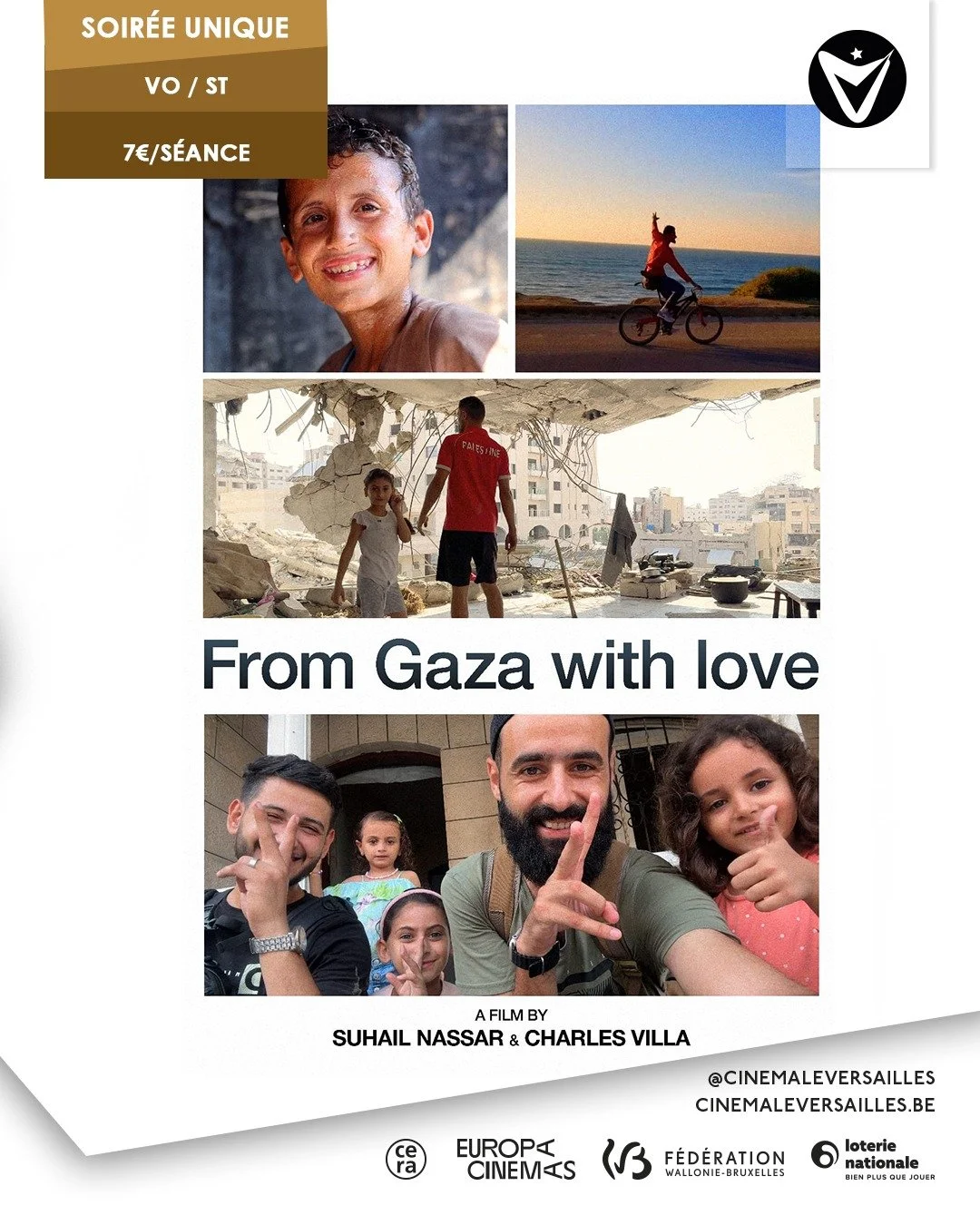 Séance unique : "From Gaza with Love" 📽️