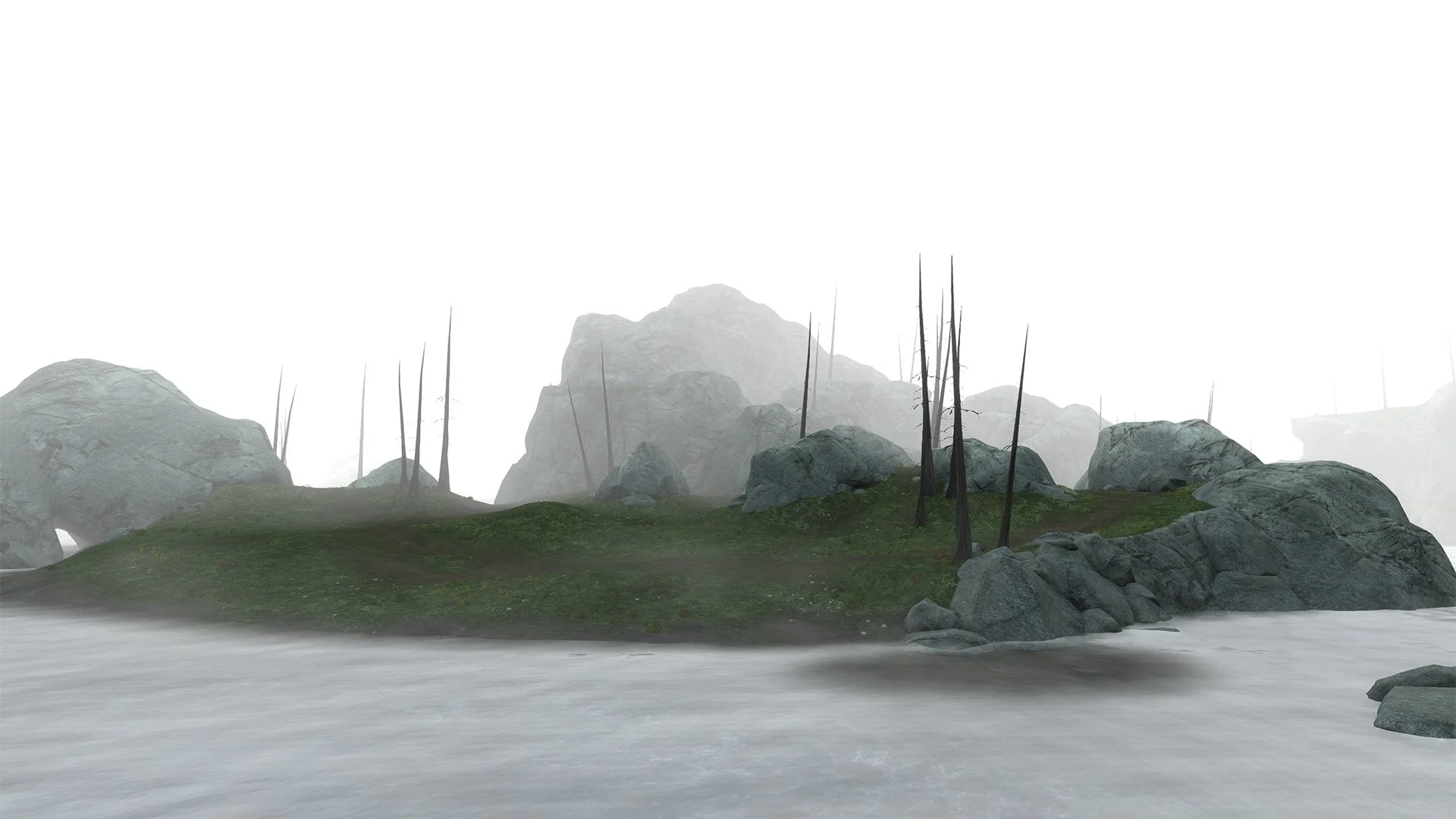 Forge World but clouded with thick fog, and dead trees. You are not alone.