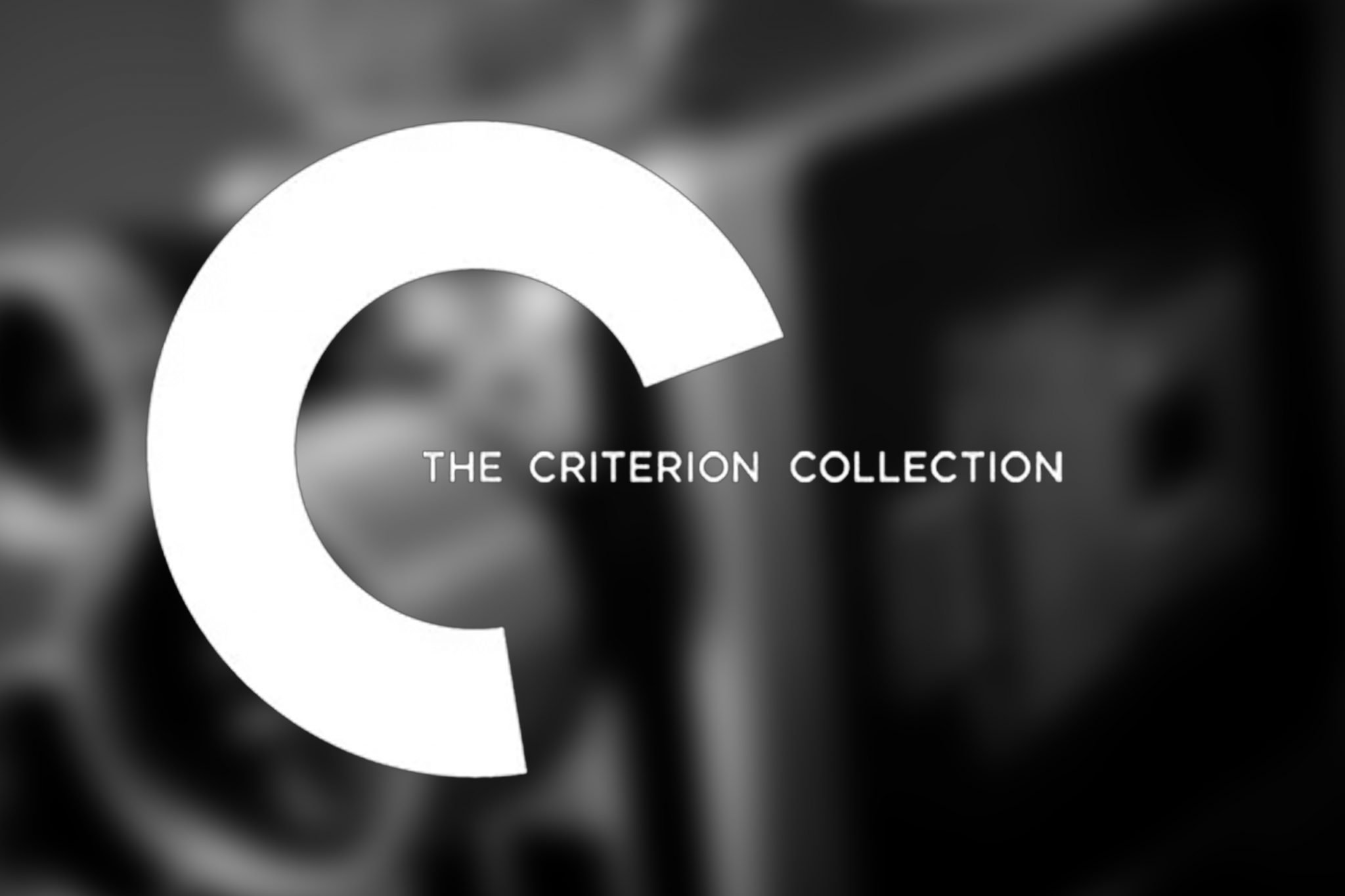 The Criterion Collection logo with a large white "C" on a blurred background.