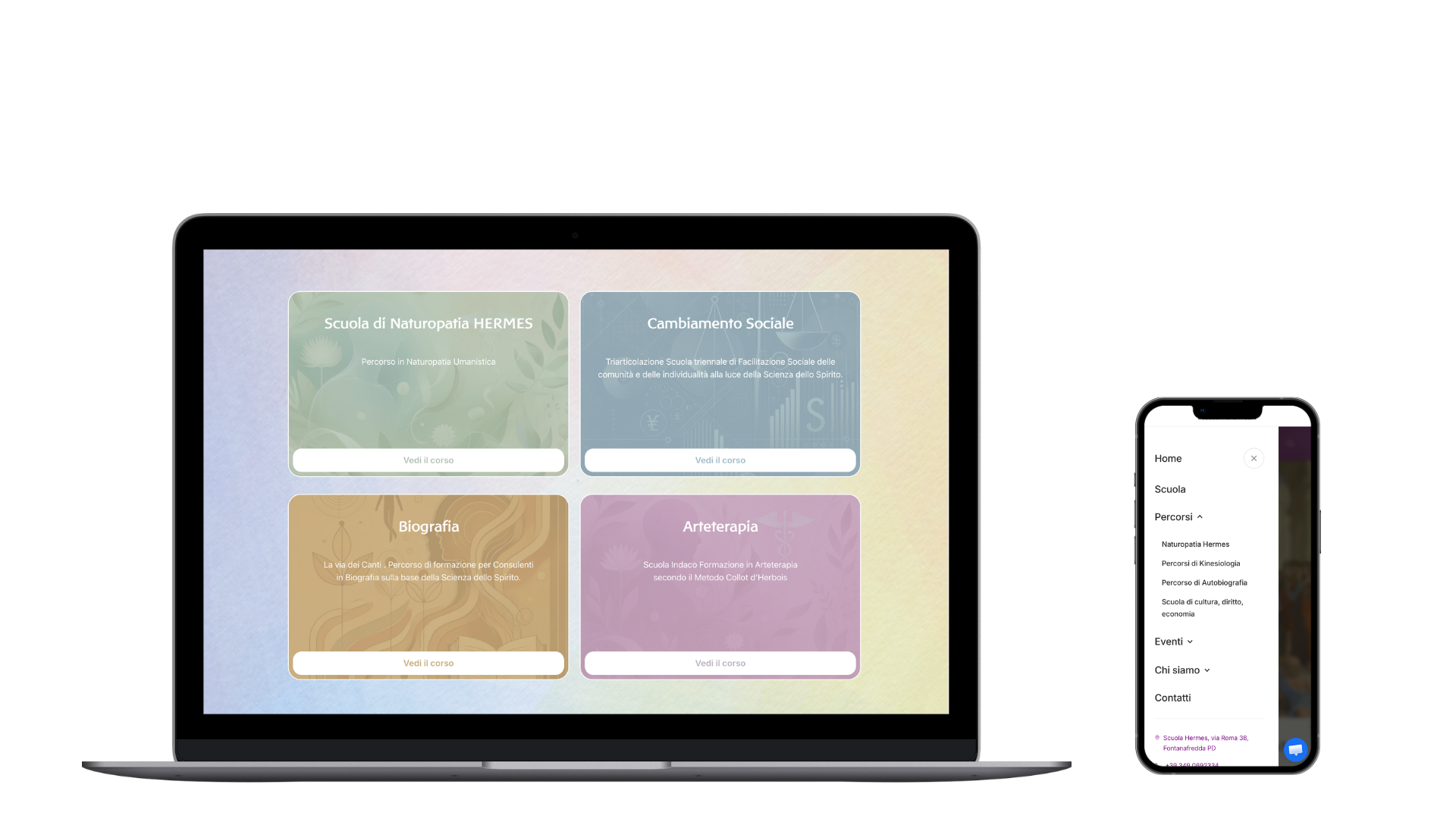 Accademi Hermes new website