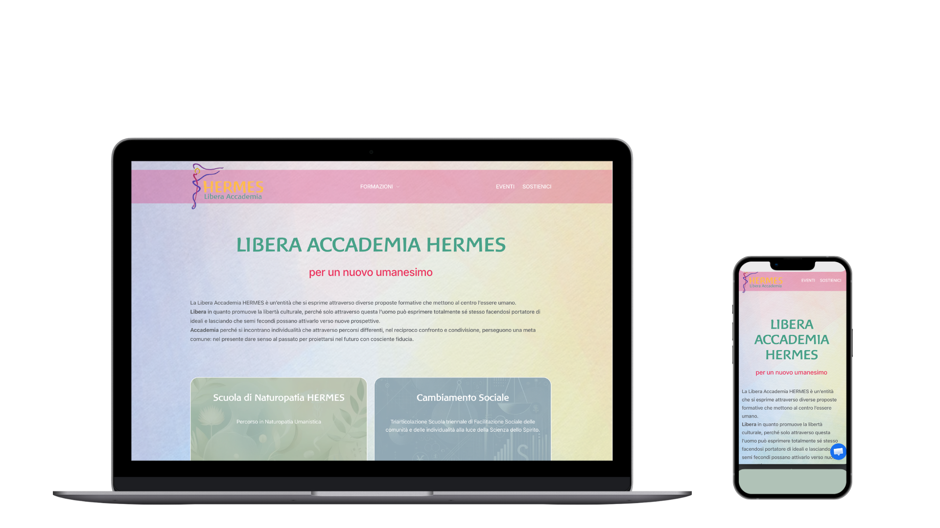 Accademi Hermes new website