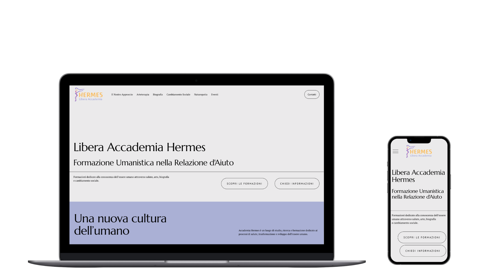 Accademia Hermes new website
