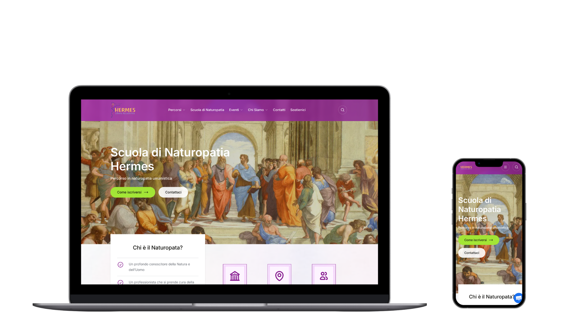 Accademi Hermes new website
