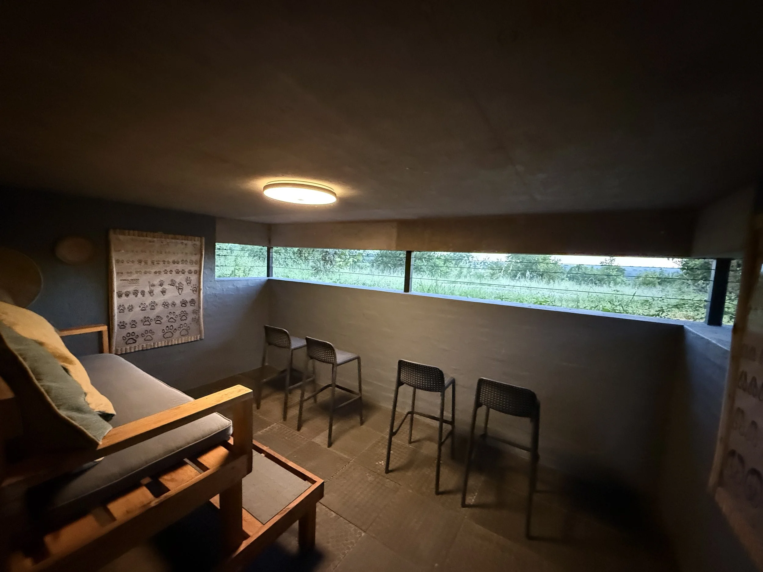 Private viewing nook at Tumbeta House