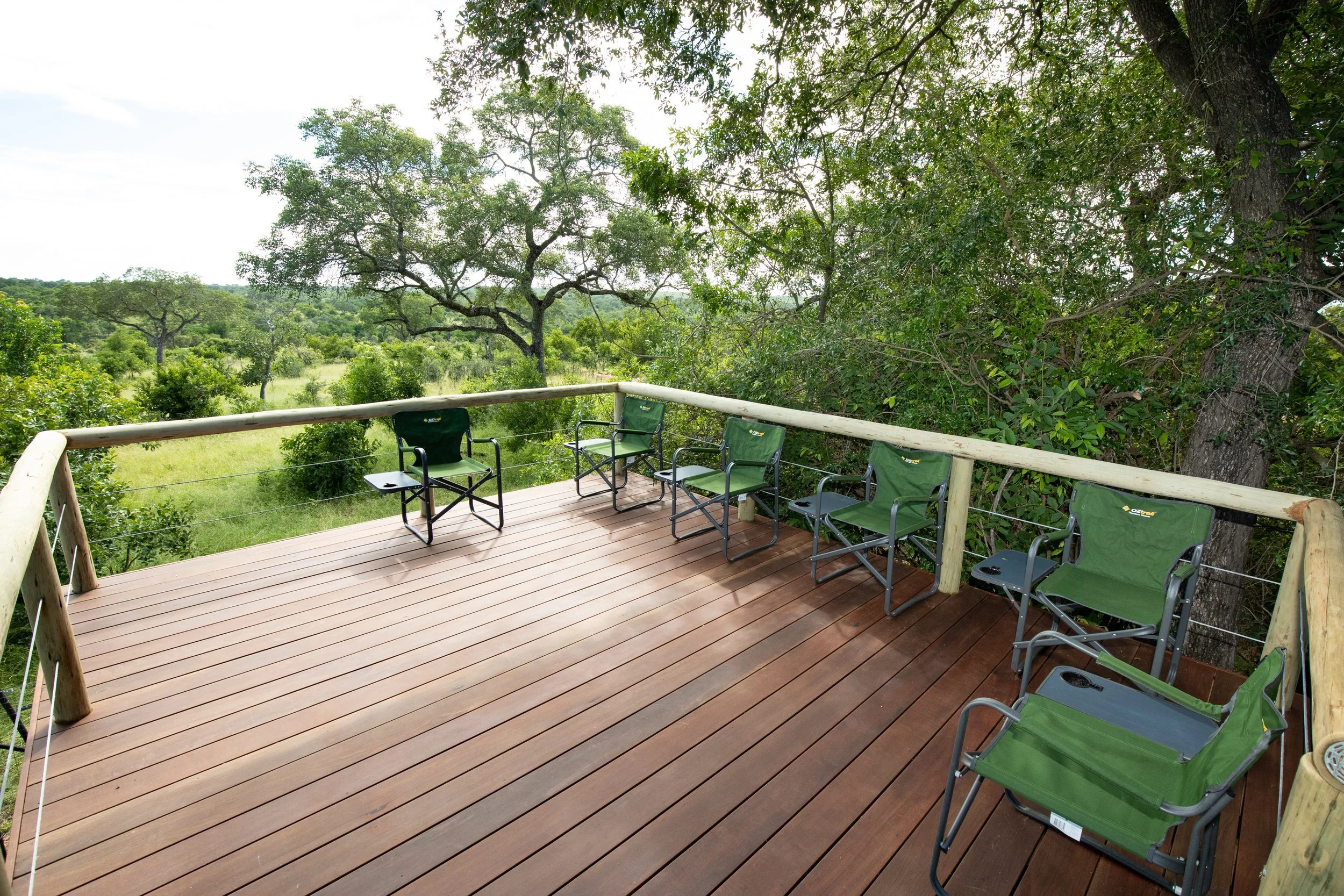 Private viewing deck at Tumbeta House