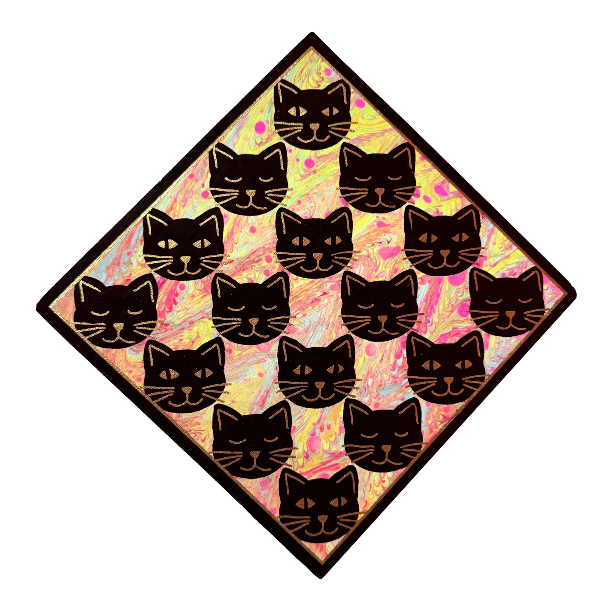 Meredith Kasabian - Psychedelic Cat Pattern