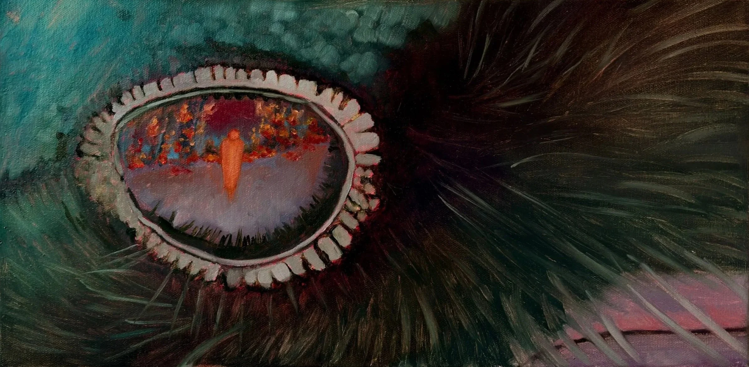 downfall #3, 20" x 10", 2025