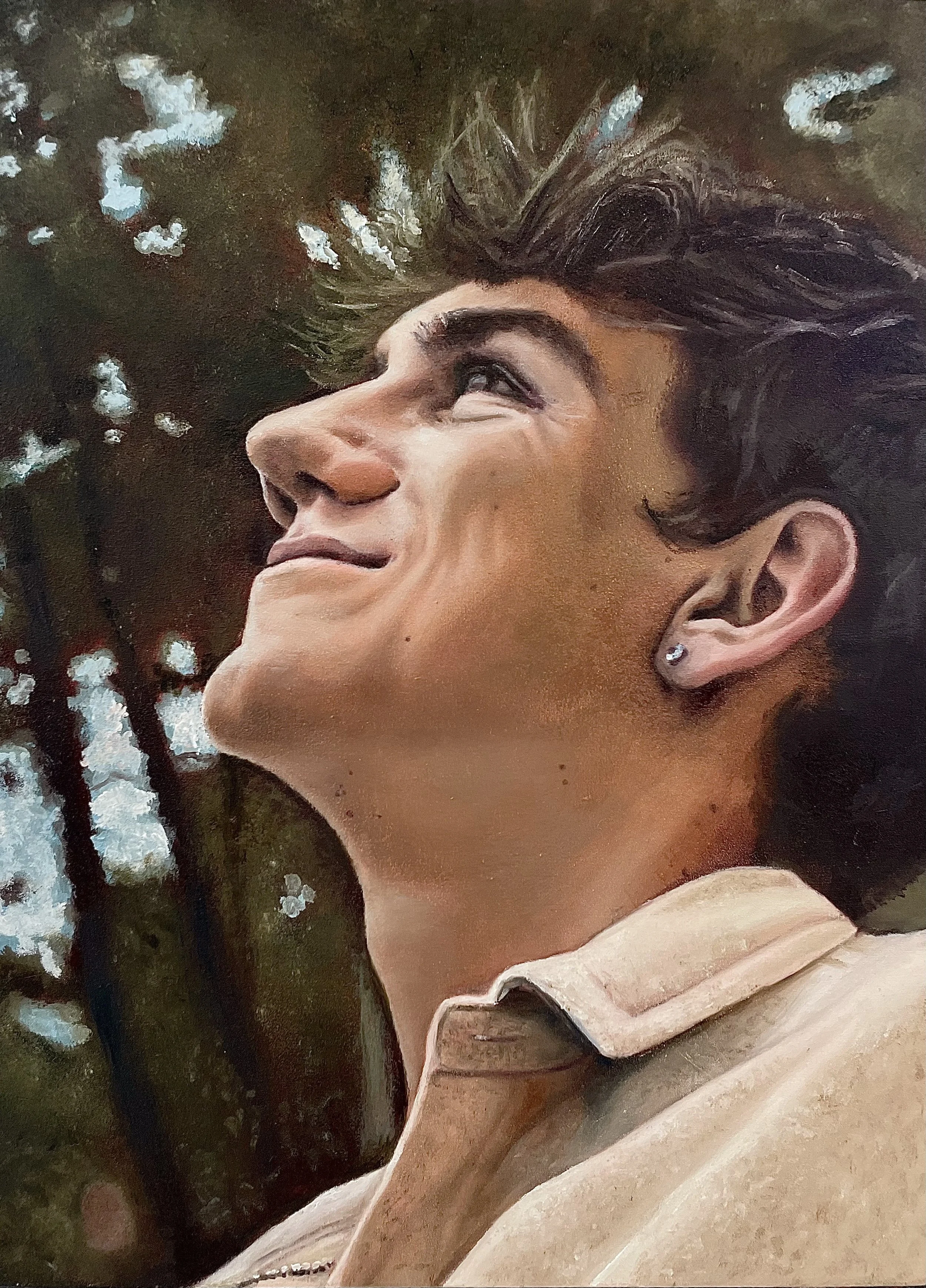 drew., 9 x 12”, oil on panel, 2023