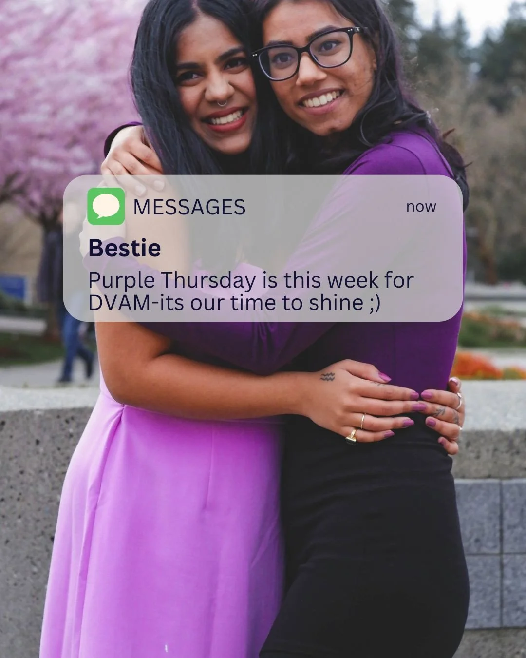 Wear purple this Thursday 💜⁠
October is Domestic Violence Awareness Month&mdash;and this Thursday 10/16 is Purple Thursday, a national day of action where we wear purple to honor survivors and raise awareness.⁠
⁠
The movement began in 1981 as a nati