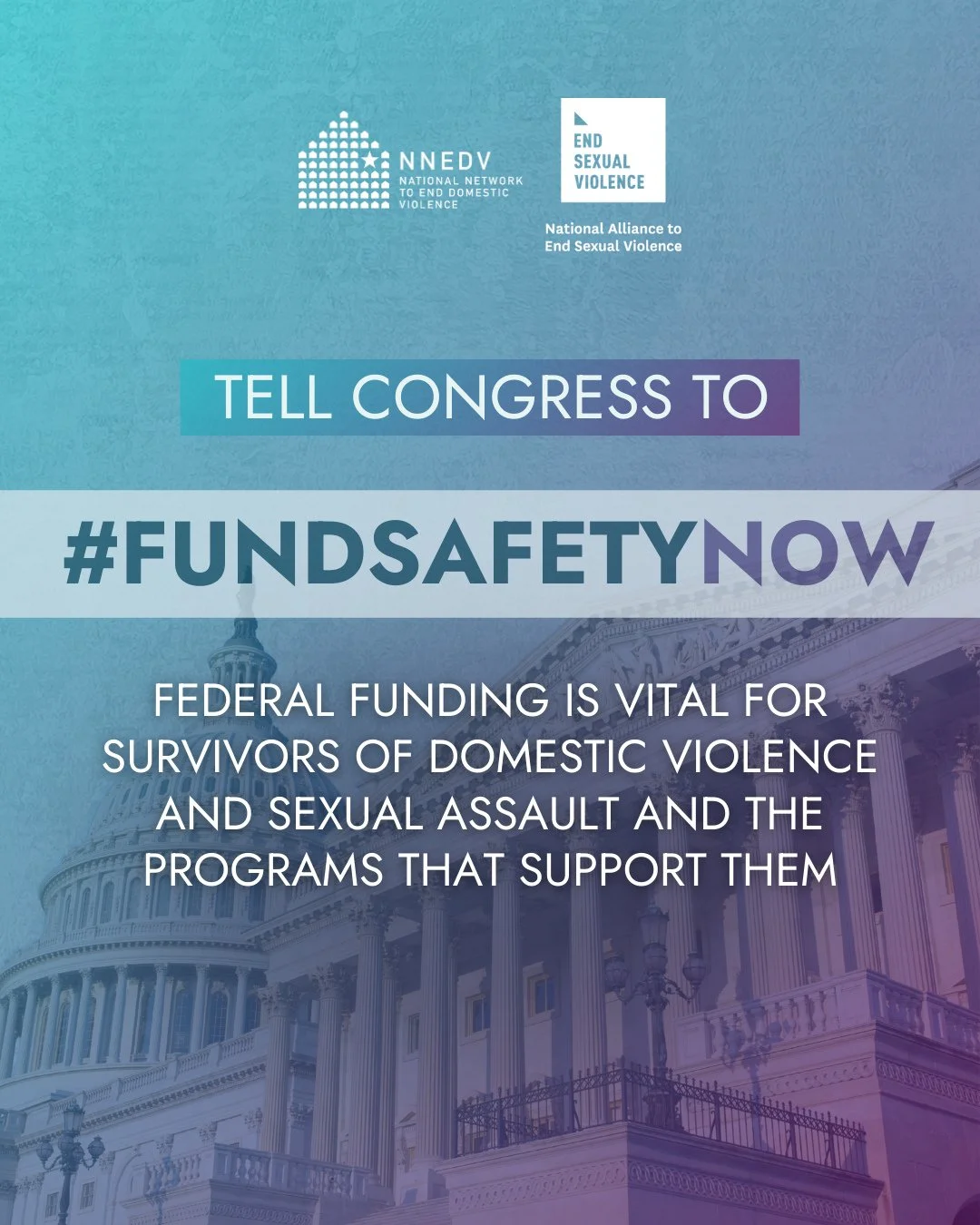 ☎️ Time to call for survivors!! Threats to federal funding have immediate and severe consequences for survivors and their children, the programs they rely on, and the advocates who help them. Congress must act now to protect the lifesaving services s