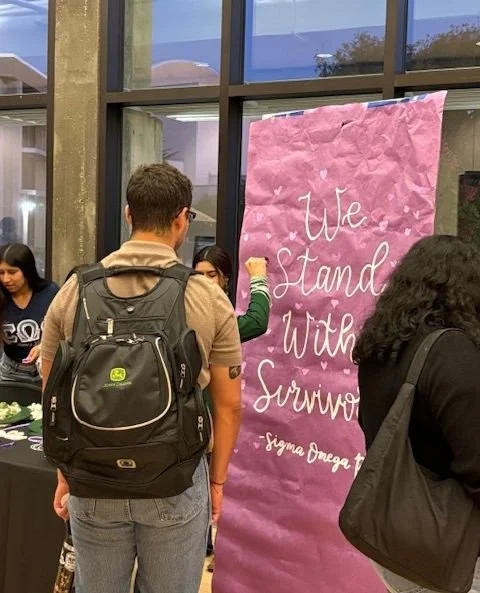 💜 Healing is a community effort.⁠
⁠
Last night at Art After Dark at Cal Poly, we joined Safer at Cal Poly to recognize Domestic Violence Awareness Month and honor artwork created by survivors of violence at the California Men&rsquo;s Colony.⁠
⁠
Thro