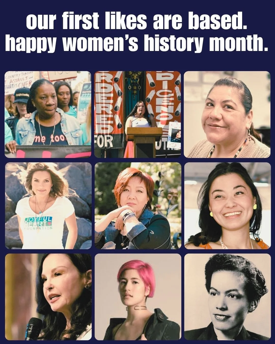 women who spoke up about violence against women.⁠
women who fought for survivors.⁠
women who changed the conversation.⁠
⁠
Tarana Burke &mdash; founder of the #MeToo movement, creating a global community for survivors of sexual violence.⁠
⁠
Annita Luc