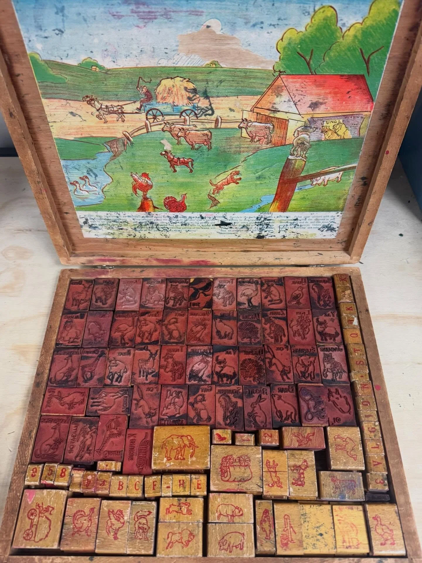 Check out this amazing vintage stamp set we got!