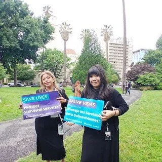 📍 At the State Capitol advocating for survivors⁠
⁠
Lumina reps Elia Patrida and Jatzibe Sandoval are in Sacramento this week, speaking up for the funding that makes survivor services possible across California.⁠
⁠
Right now, the demand for support i