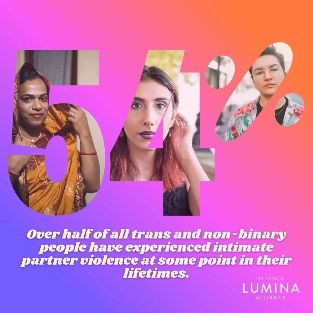 Happy Pride Month from Lumina Alliance 🌈💛⁠
⁠
This month, we celebrate the strength, joy, and resilience of LGBTQ+ communities while also recognizing the importance of safety, support, and belonging for all survivors.⁠
⁠
Over half of all trans and n