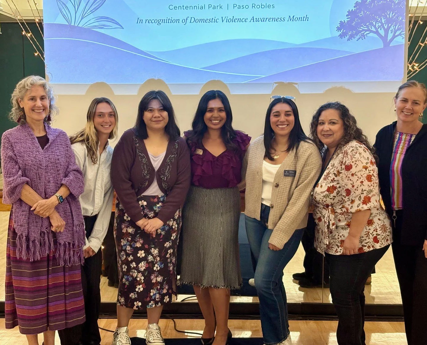 💜 DVAM in action in North County!⁠
⁠
This week, our team joined the North County Homeless Network to talk about an important connection we see every day in our work: domestic violence and homelessness.⁠
⁠
Alongside the City of Paso Robles, local hom