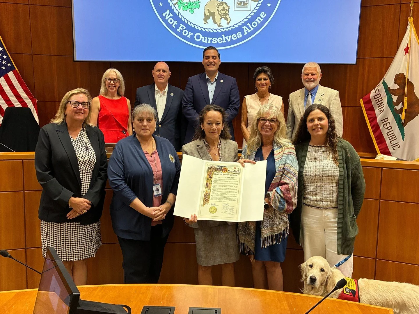 💜 San Luis Obispo County recognizes October as Domestic Violence Awareness Month.⁠
⁠
Thank you to the San Luis Obispo County Board of Supervisors for recognizing DVAM and helping bring attention to domestic and intimate partner violence in our commu