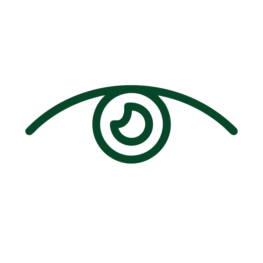 An eye, representing Eye Movement Reprocessing Desensitization, abbreviated to EMDR.